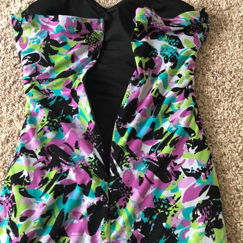 Strapless multi colored dress! Size 9 - Picture 5 of 7